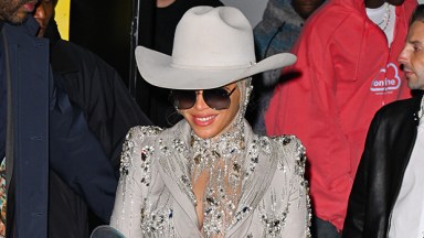 Beyonce Rocks sequin blazer mini dress at 2024 New York Fashion Week – Hollywood Life