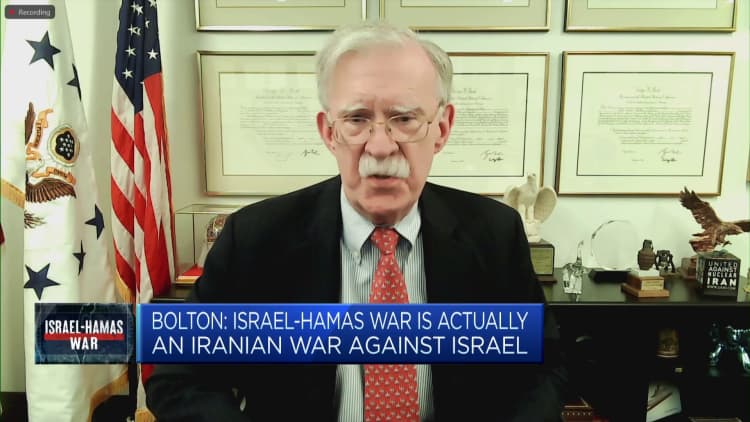 Former Trump adviser John Bolton says the Gaza war is still in its early stages