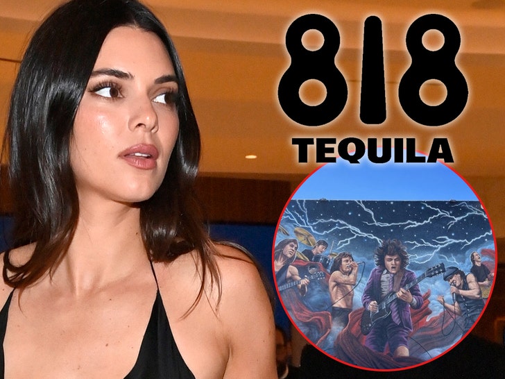 Kendall Jenner’s 818 Tequila criticized for vandalizing AC/DC mural, sources say BS